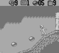 une photo d'Ã©cran de The Pagemaster sur Nintendo Game Boy